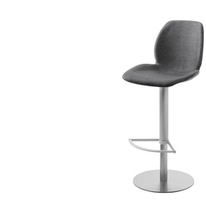 Barhocker - grau - Materialmix - 46 cm - cm 50,0 | Möbel Kraft