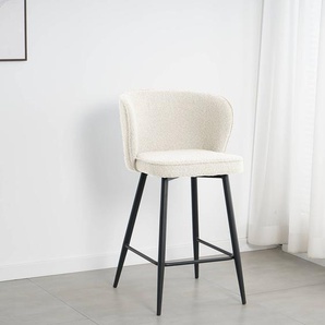 Barhocker Karba 2er-Set 49 x 97 x 53cm Weiß