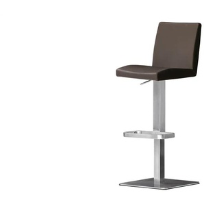 Barhocker Leder Elena ¦ braun ¦ Maße (cm): B: 40 H: 85 T: 52.0