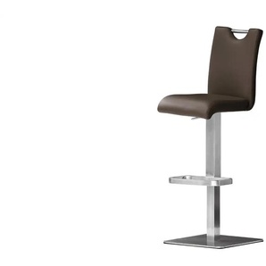 Barhocker Leder Guilia ¦ braun ¦ Maße (cm): B: 40 H: 91 T: 50.0
