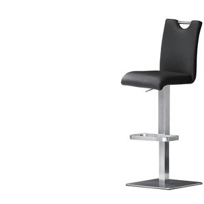 Barhocker Leder Guilia ¦ schwarz ¦ Maße (cm): B: 40 H: 91 T: 50.0