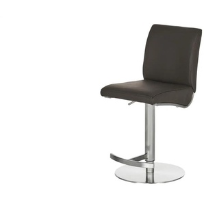 Barhocker Leder Vittoria ¦ braun ¦ Maße (cm): B: 42 H: 87 T: 50.0