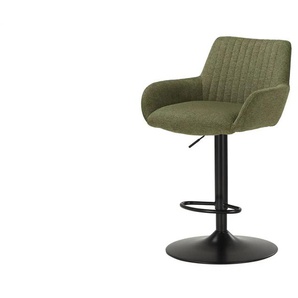 Barhocker mit Drehfunktion Bastian ¦ grün ¦ Maße (cm): B: 57 H: 112 T: 55.0