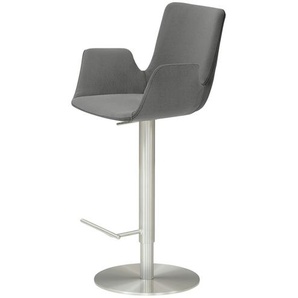 Barhocker  MyHelios ¦ grau ¦ Maße (cm): B: 52 T: 35.0