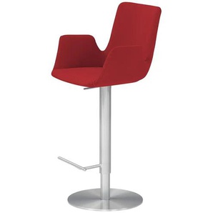 Barhocker  MyHelios ¦ rot ¦ Maße (cm): B: 52 T: 35.0