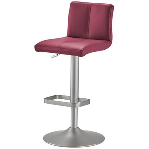 Barhocker  Leder MyTina ¦ rot ¦ Maße (cm): B: 44 T: 38.0