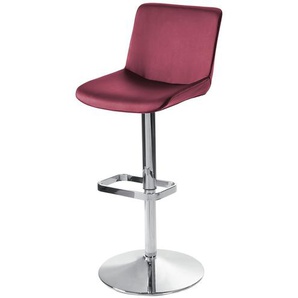 Barhocker  Leder MyTina ¦ rot ¦ Maße (cm): B: 44 T: 38.0