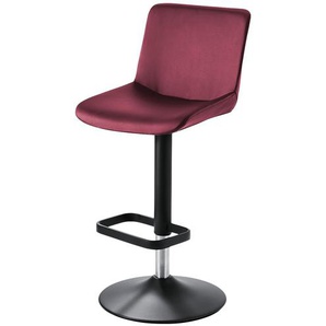 Barhocker  Leder MyTina ¦ rot ¦ Maße (cm): B: 44 T: 38.0