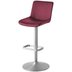 Barhocker  Leder MyTina ¦ rot ¦ Maße (cm): B: 44 T: 38.0