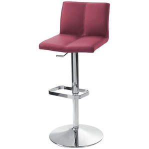 Barhocker  Leder MyTina ¦ rot ¦ Maße (cm): B: 44 T: 38.0
