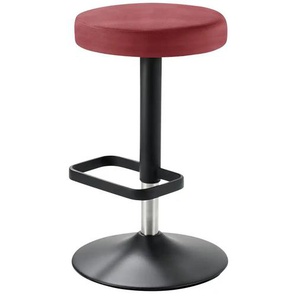 Barhocker - rot - Materialmix - 44 cm - cm 44,0 | Möbel Kraft
