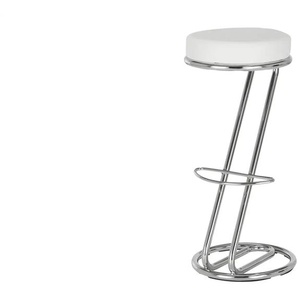 Barhocker - weiß - Materialmix - 35 cm - 82 cm - cm 35,0 | Möbel Kraft