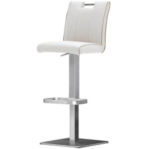 Barhocker - weiß - Materialmix - 40 cm - 89 cm - cm 51,0 | Möbel Kraft