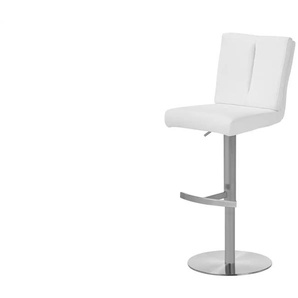 Barhocker - weiß - Materialmix - 42 cm - 89 cm - cm 53,0 | Möbel Kraft