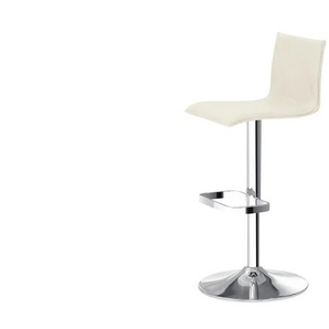 Barhocker - weiß - Materialmix - 44 cm - cm 38,0 | Möbel Kraft