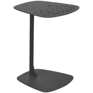 BARI Beistelltisch 39x40, Platte: Aluminium anthrazit, Gestell: Aluminium anthrazit