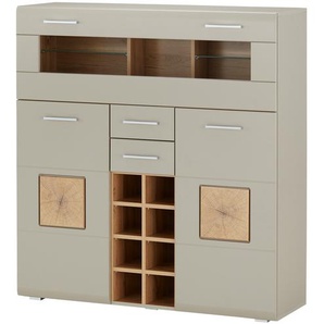 Barschrank  Cortina ¦ grau ¦ Maße (cm): B: 120 H: 129 T: 37.0