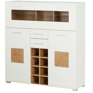 Barschrank  Cortina ¦ weiß ¦ Maße (cm): B: 120 H: 129 T: 37.0