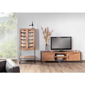 Barschrank Viessoix 67 x 150 x 44cm Braun