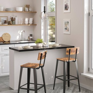 Barstuhl 2er-Set 45 x 102 x 45cm