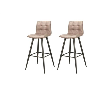 Barstuhl 2er-Set - braun - Materialmix - 42 cm - 103 cm | Möbel Kraft
