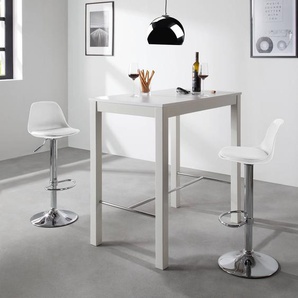 Barstuhl Batya (2er-Set) 39 x 83 x 40cm Weiß