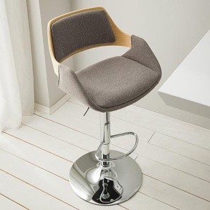 Barstuhl Bedsted 51 x 89 x 47cm Anthrazit
