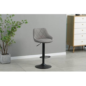 Barstuhl Bromfield III (2er-Set) 46 x 83 x 49cm Grau