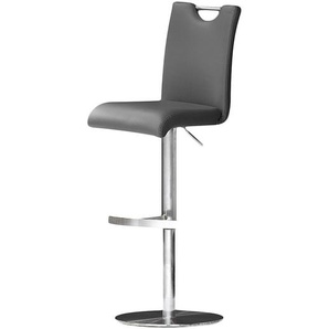 Barstuhl Ed 42 x 92 x 51cm Grau Teller Kunstleder