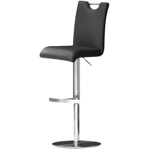 Barstuhl Ed 42 x 92 x 51cm Schwarz Teller Kunstleder