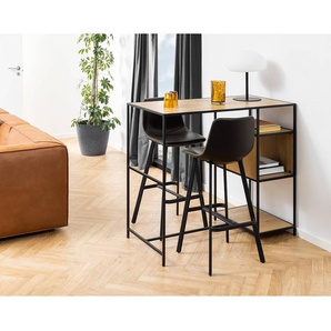 Barstuhl Gustave 2er-Set 47 x 103 x 50cm Schwarz