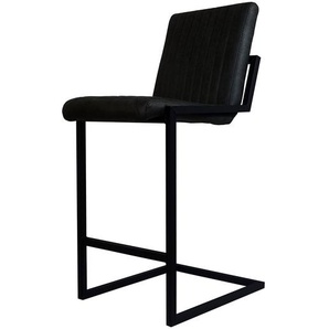 Barstuhl Ledaha 55 x 110 x 50cm Schwarz