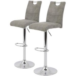Barstuhl Mansfield (2er-Set) 38 x 97 x 50cm Vintage Schlamm