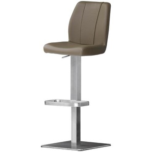 Barhocker Leder Marta ¦ braun ¦ Maße (cm): B: 41 H: 89 T: 52.0