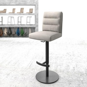 Barstuhl Pela-Flex Stripes Hellgrau Drehfuß höhenverstellbar Metall, Barstühle