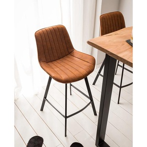 Barstuhl Taali (2er-Set) 51 x 95 x 52cm Vintage Braun