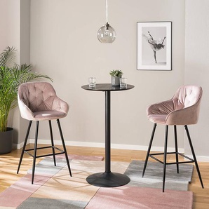 Barstuhl Tilden 52 x 107 x 55cm Altrosa