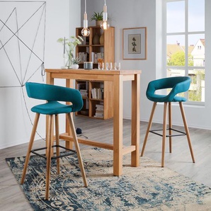 Barstuhl Volda (2er-Set) 55 x 98 x 47cm Petrol