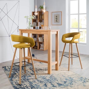 Barstuhl Volda (2er-Set) 55 x 98 x 47cm Currygelb