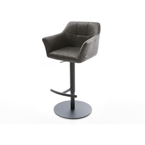 Barstuhl Yulo-Flex Vintage Anthrazit Drehfuß höhenverstellbar Metall, Barstühle