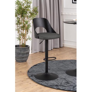 Barstuhl Zoedi 2er-Set 47 x 113 x 51cm Dunkelgrau