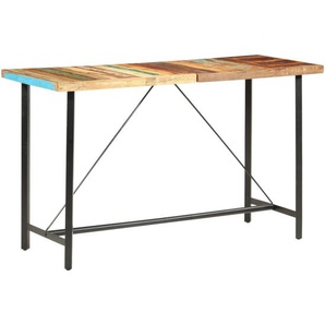 Bartisch 180 x 70 x 107 cm Recyceltes Massivholz