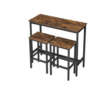 Bartisch 3er-Set | braun | 100 cm | 90 cm |