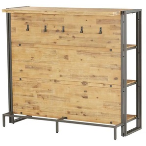 Bartisch Aus massivem Akazienholz - holzfarben - Materialmix - 48 cm - 115 cm | Möbel Kraft