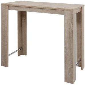 Bartisch Bosur 120 x 108 x 58cm Braun/Eiche Sonoma Dekor