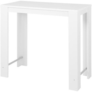 Bartisch Bosur 120 x 108 x 58cm Weiß/Weiß