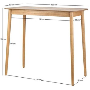 Bartisch   ¦ holzfarben ¦ Maße (cm): B: 60 H: 106