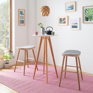 Bartisch Ø 60cm Holz/Weiß