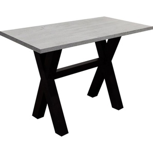 Bartisch MÄUSBACHER Tische Gr. B/H/T: 160 cm x 105 cm x 70 cm, 160 cm, schwarz (schwarzstahl, betonfarben, schwarzstahl) Bartisch Bartische, Theken Tresen Tisch