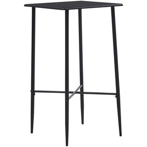 Bartisch Schwarz 60 x 60 x 111 cm MDF